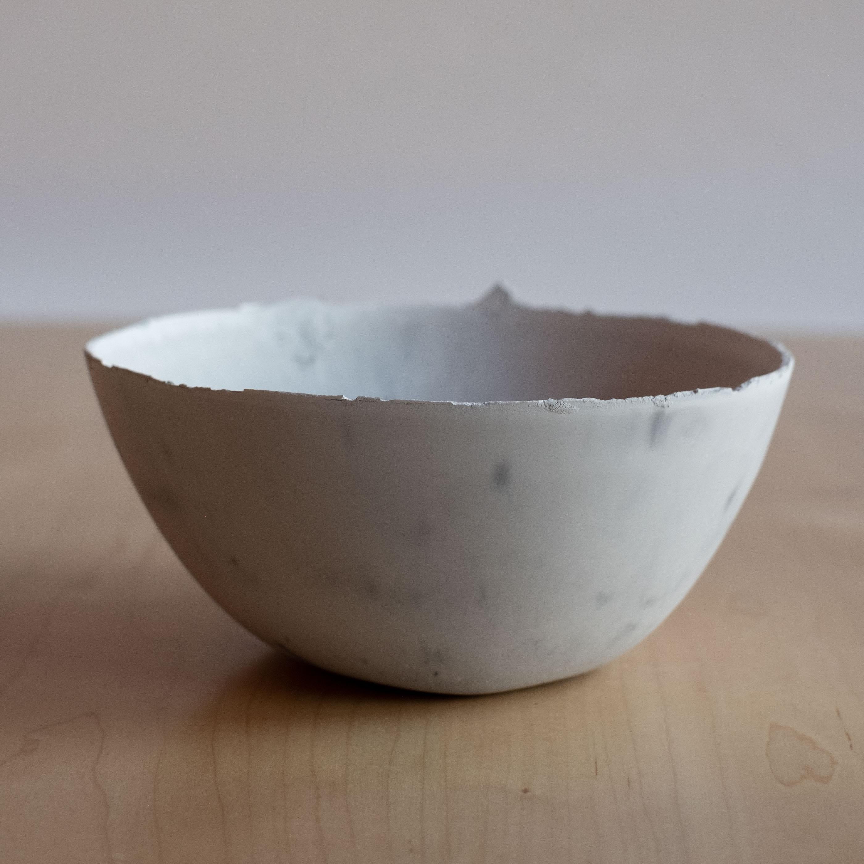 Handmade Cast Concrete Bowl in Grey by UME Studio For Sale 2