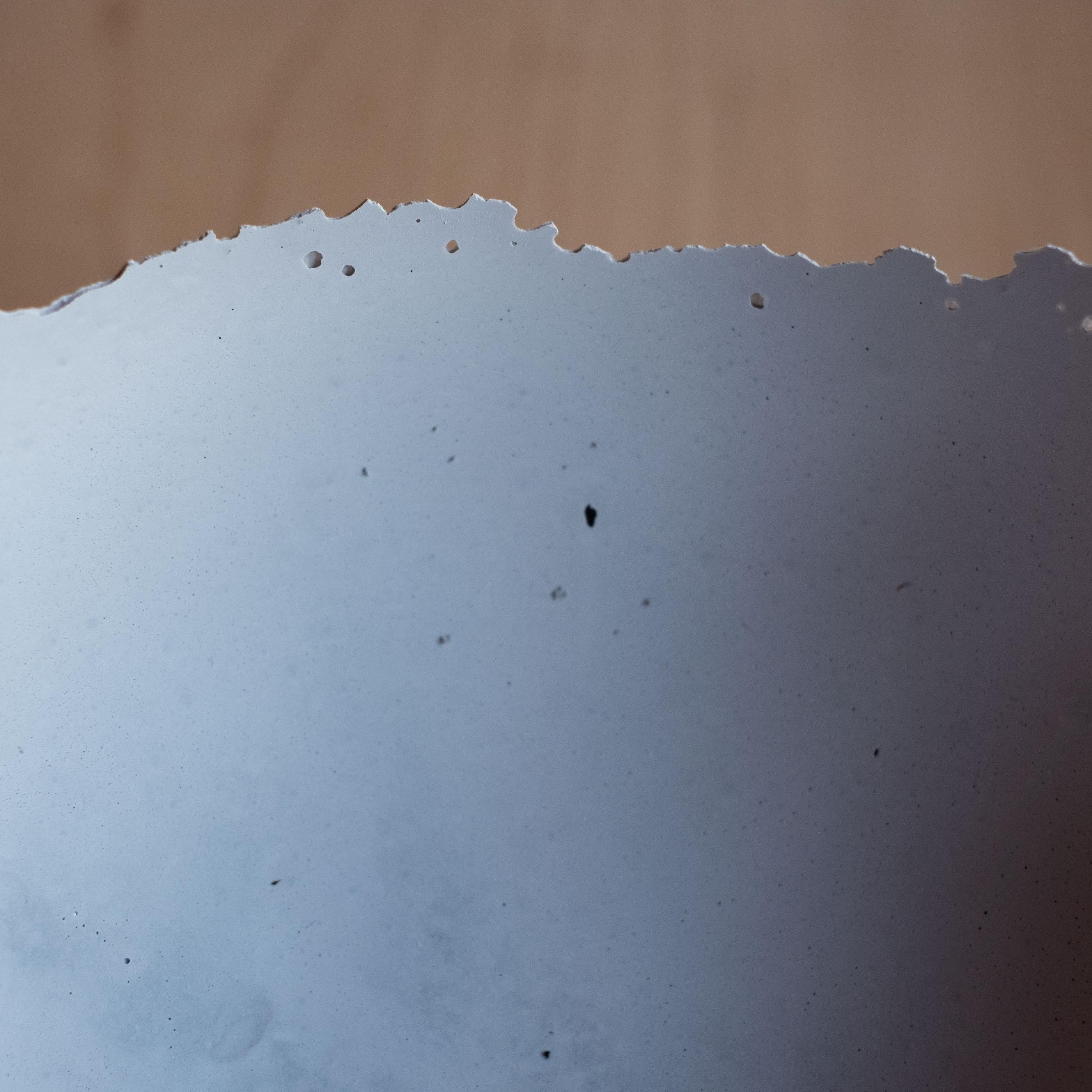 Handmade Cast Concrete Bowl in Grey by UME Studio For Sale 2