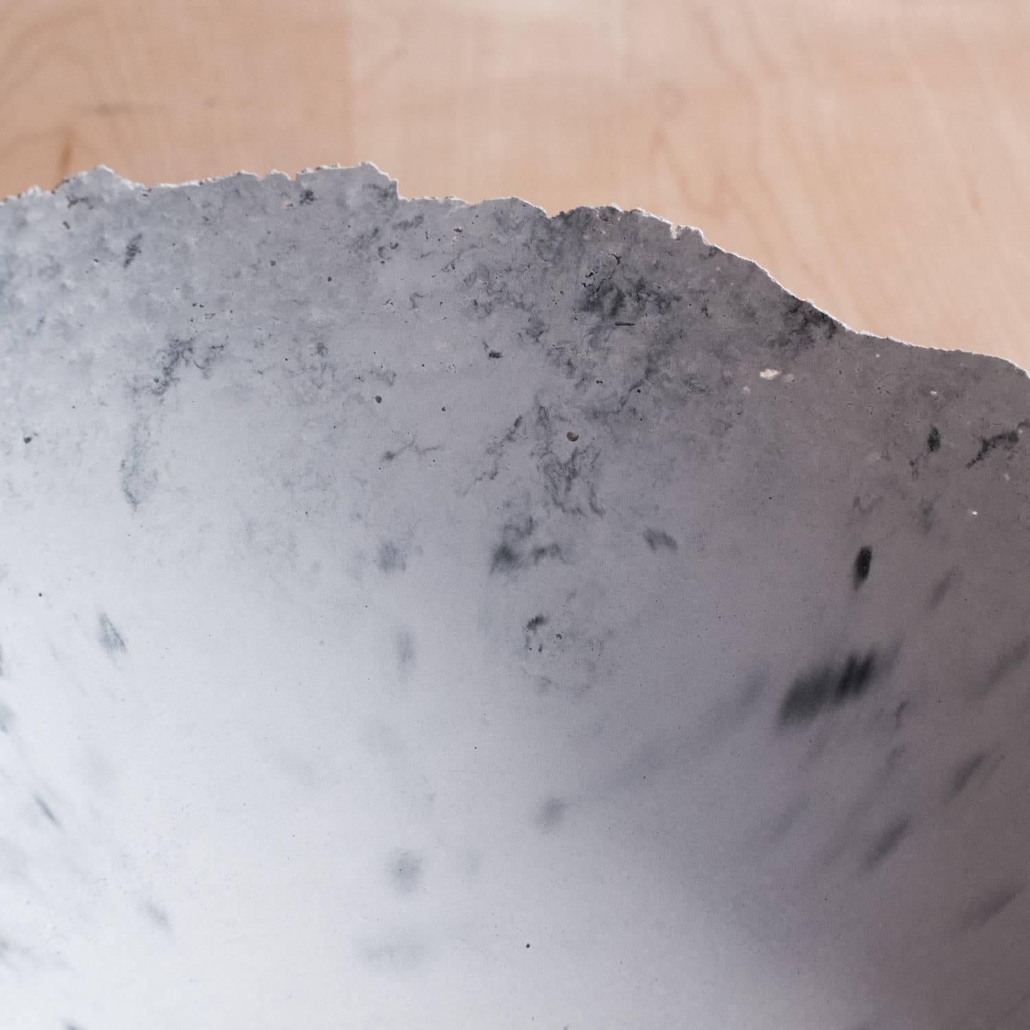 Handmade Cast Concrete Bowl in Grey by UMÉ Studio 2