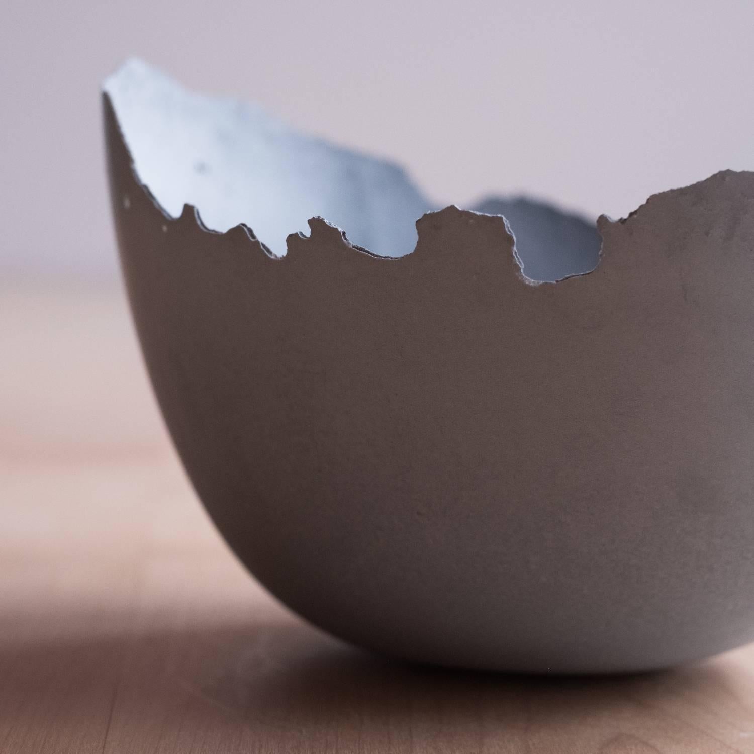 Handmade Cast Concrete Bowl in Grey by UMÉ Studio 3