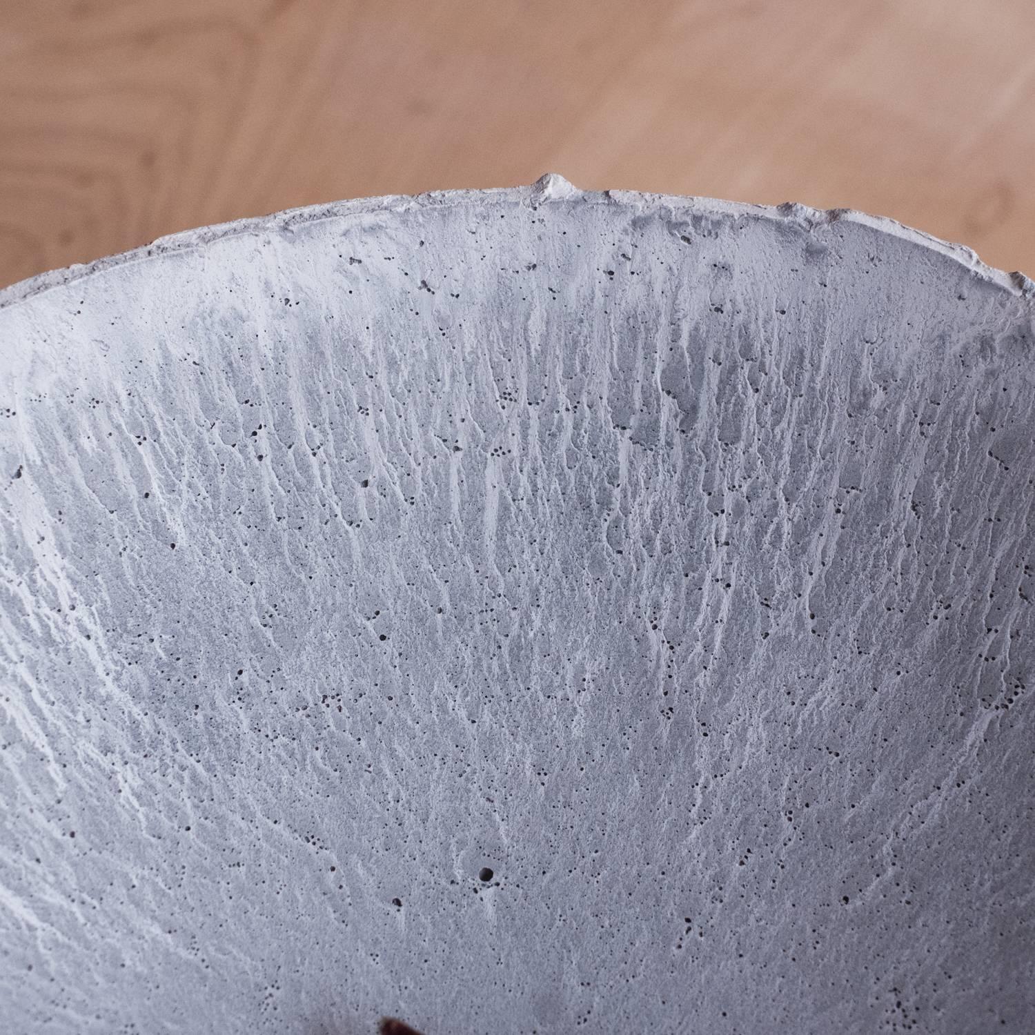 Handmade Cast Concrete Bowl in Grey by UMÉ Studio 3