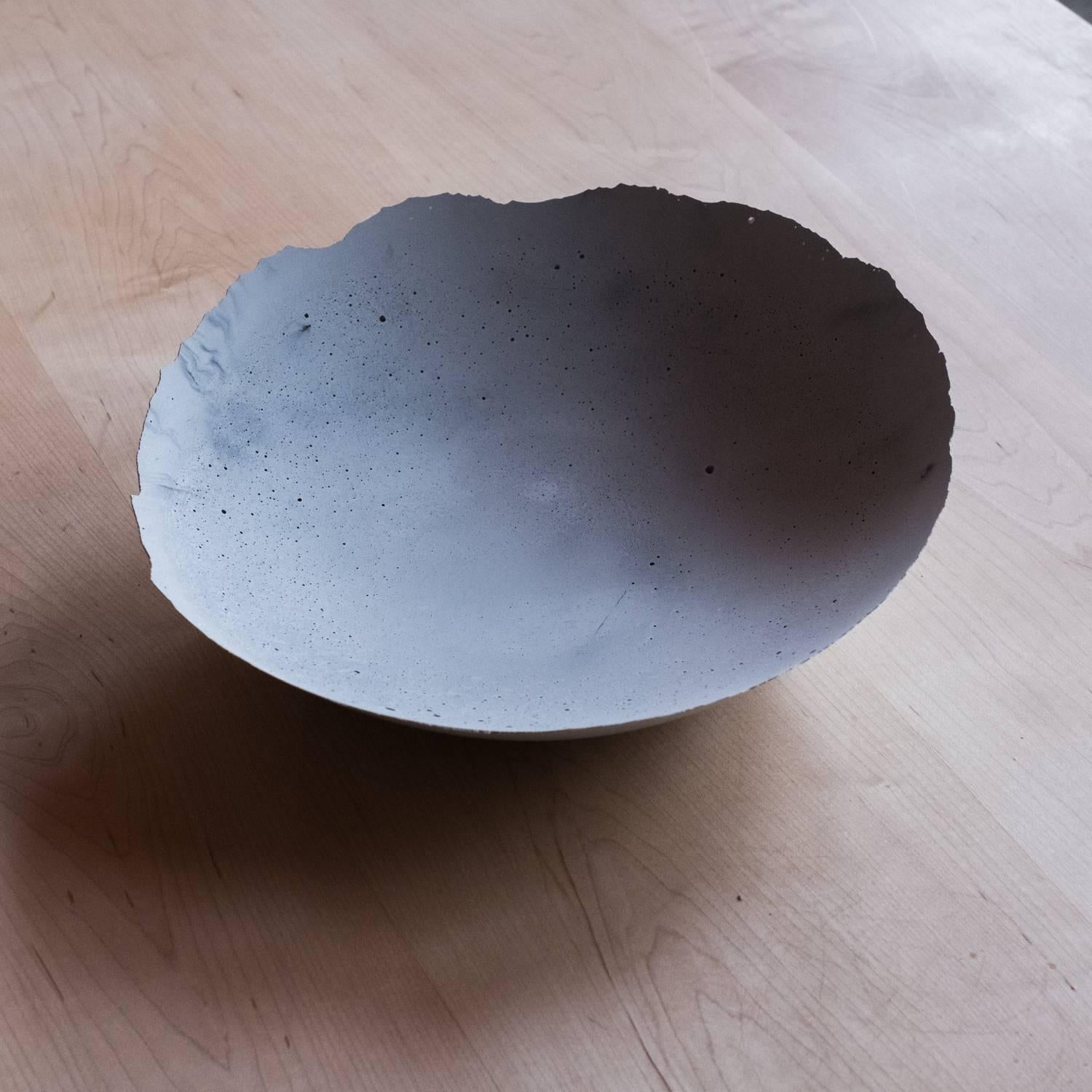 Handmade Cast Concrete Bowl in Grey by UMÉ Studio 3