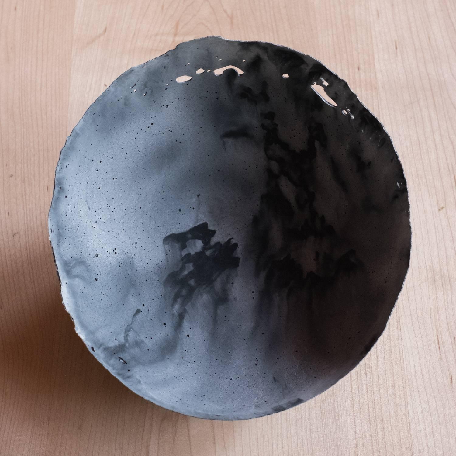 Handmade Cast Concrete Bowl in Grey by UMÉ Studio 3