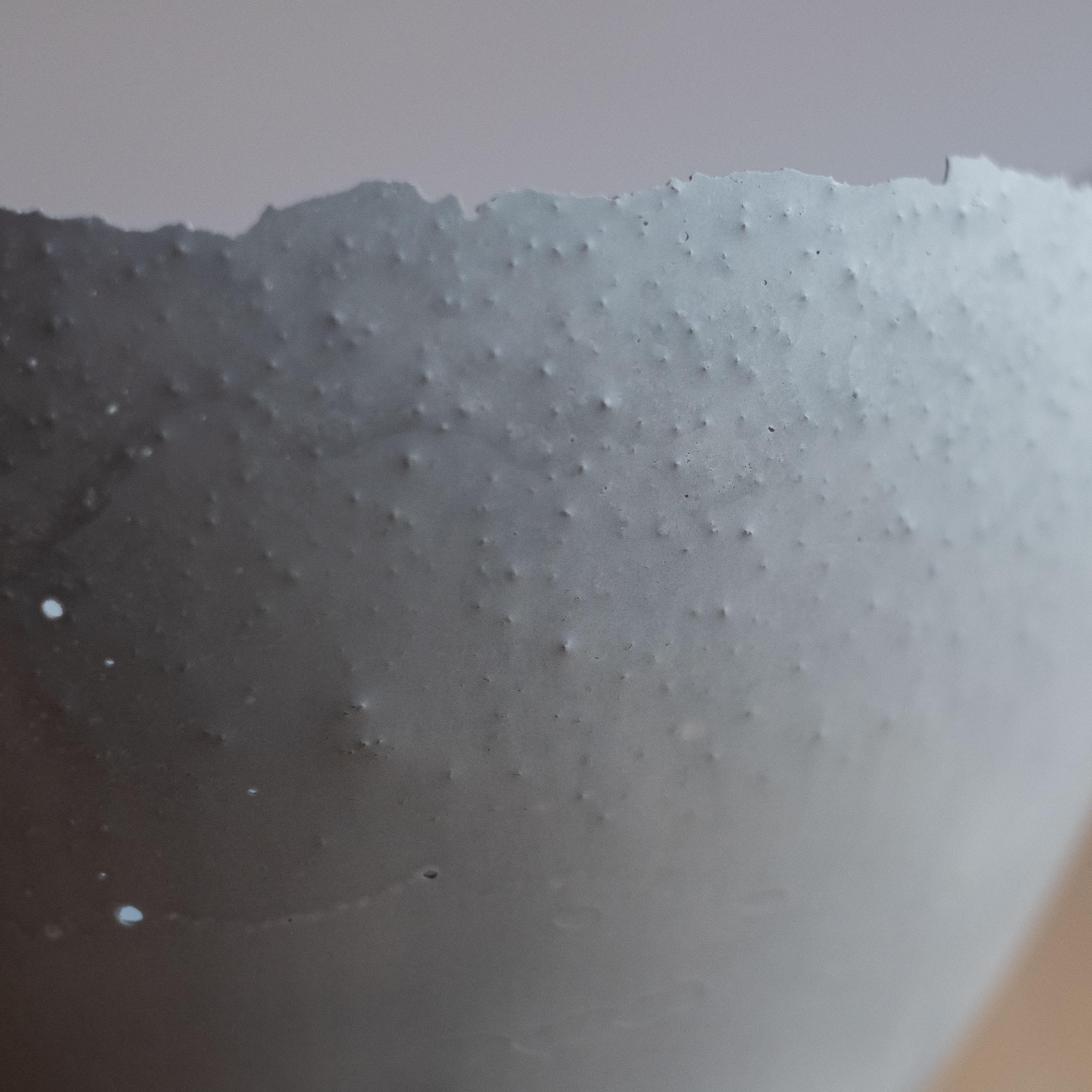 Handmade Cast Concrete Bowl in Grey by UME Studio For Sale 3
