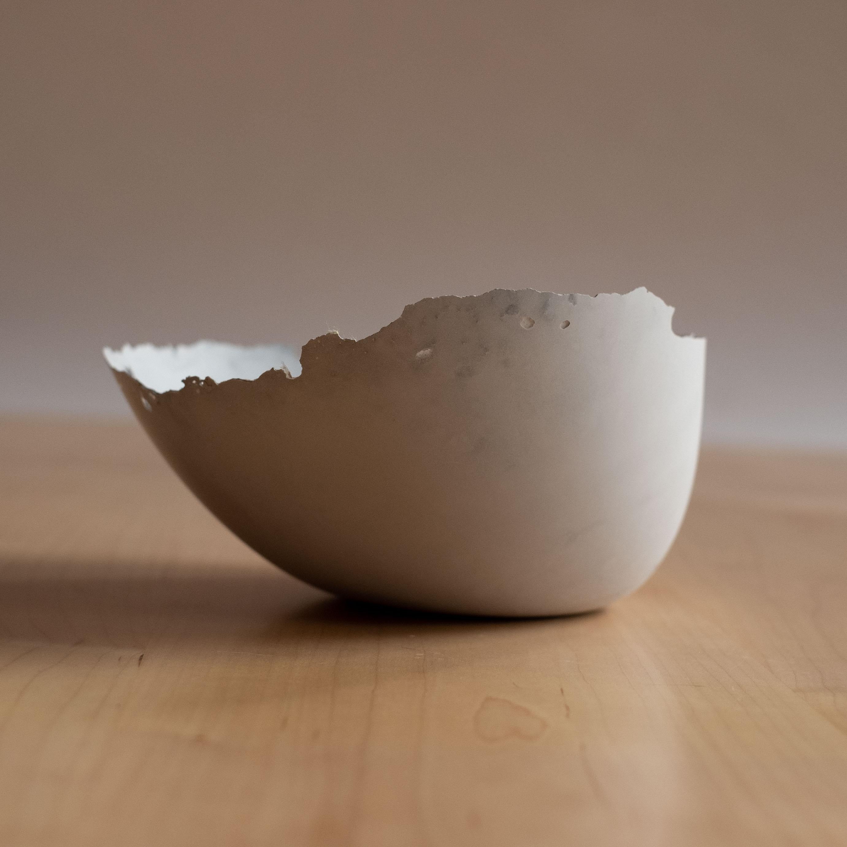 Handmade Cast Concrete Bowl in Grey by UME Studio For Sale 3