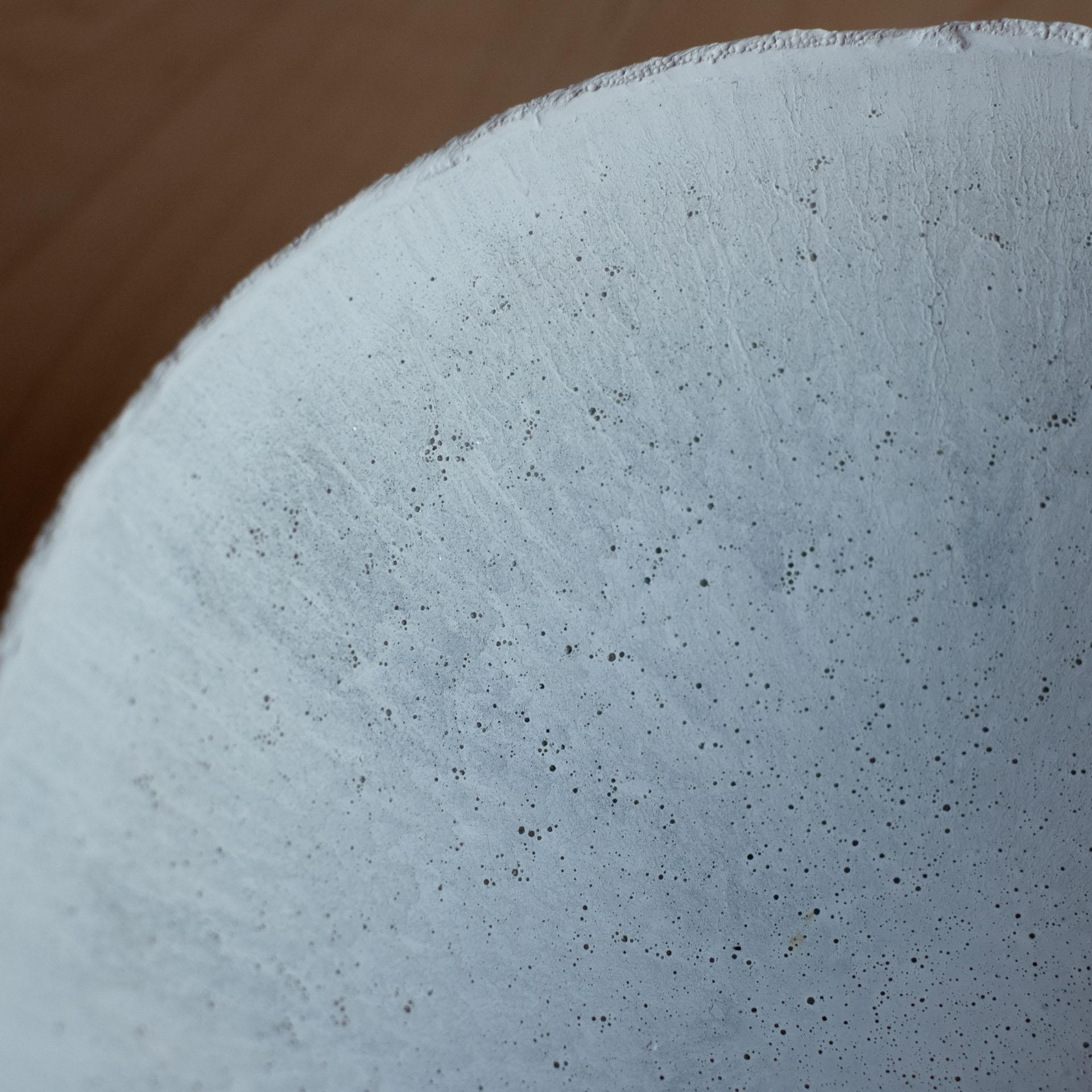 Handmade Cast Concrete Bowl in Grey by UME Studio For Sale 3