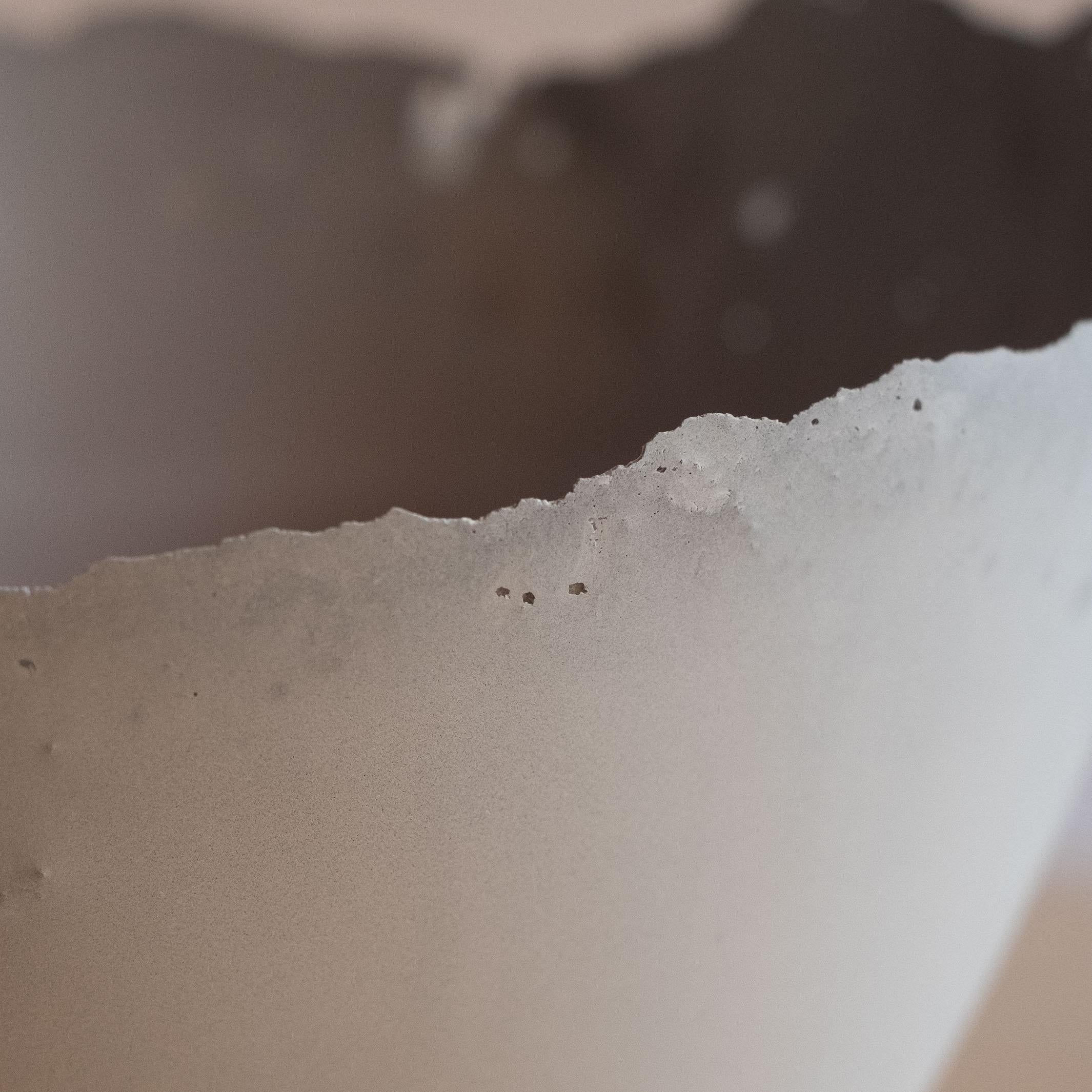 Handmade Cast Concrete Bowl in Grey by UME Studio For Sale 3