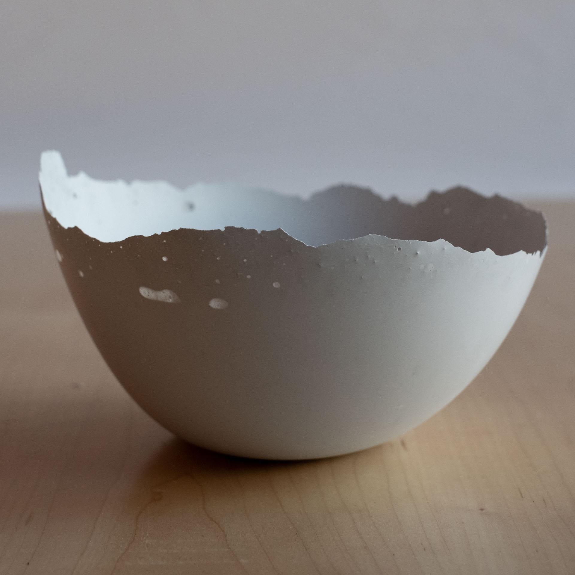 Handmade Cast Concrete Bowl in Grey by UME Studio For Sale 3