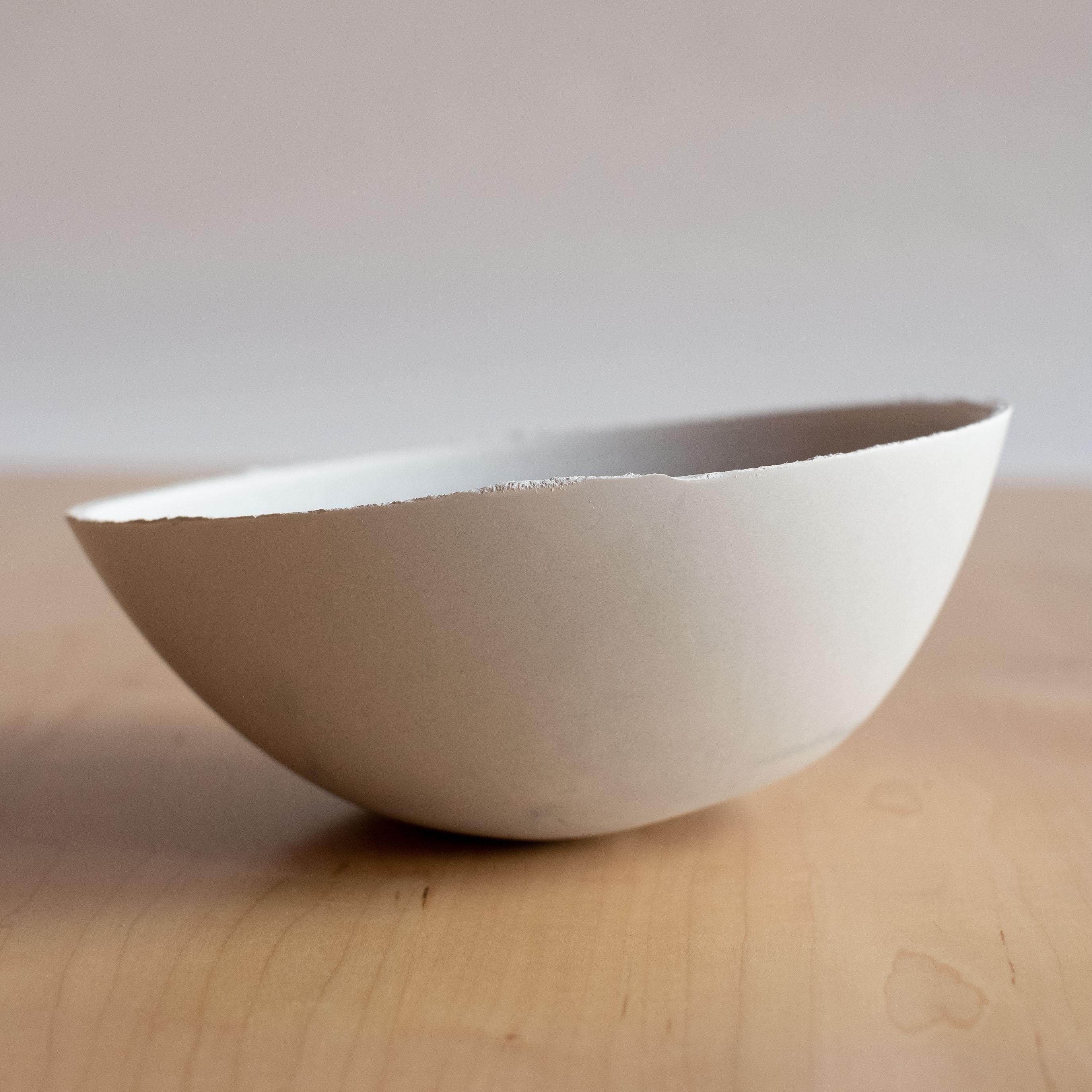 Handmade Cast Concrete Bowl in Grey by UME Studio For Sale 3
