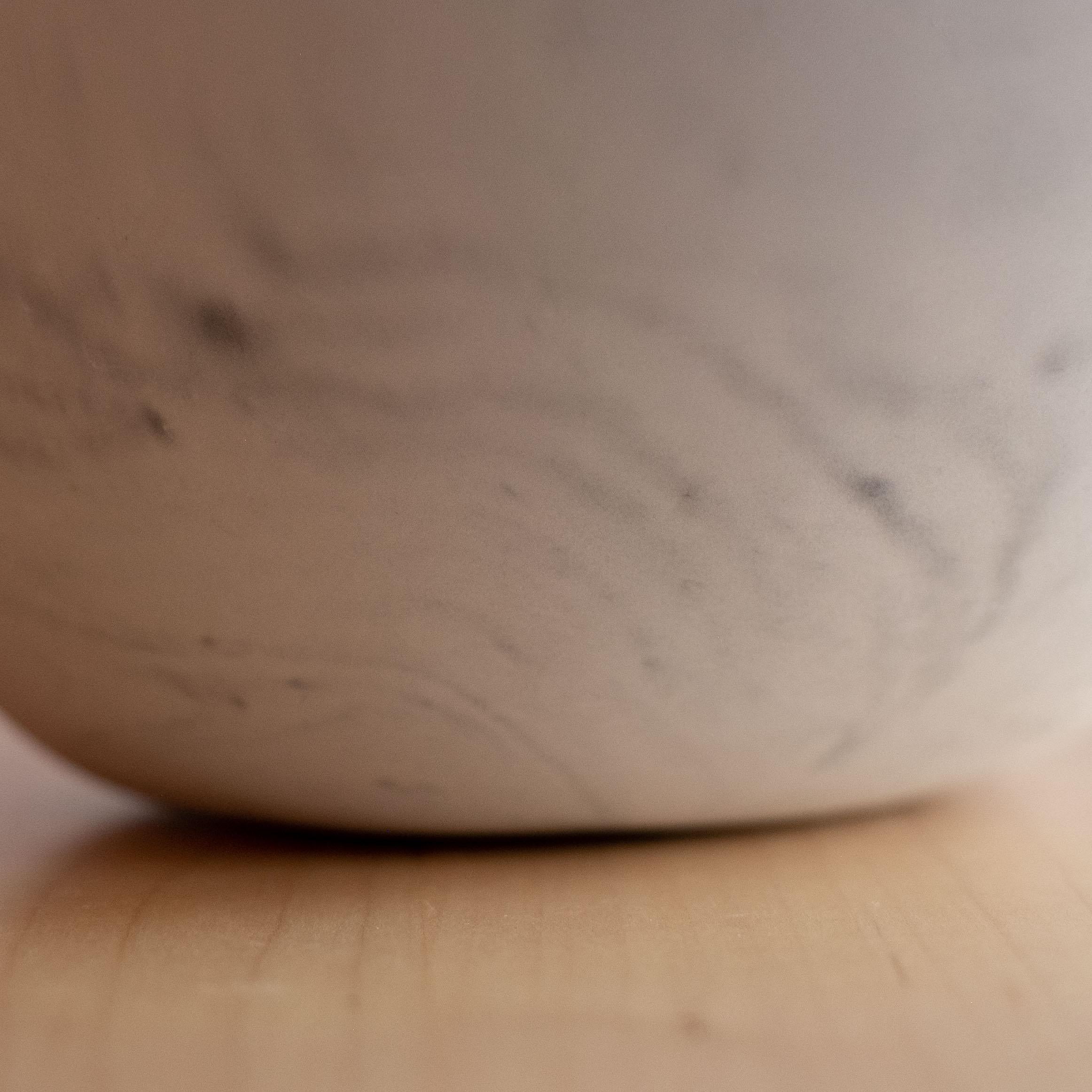 Handmade Cast Concrete Bowl in Grey by UME Studio For Sale 3