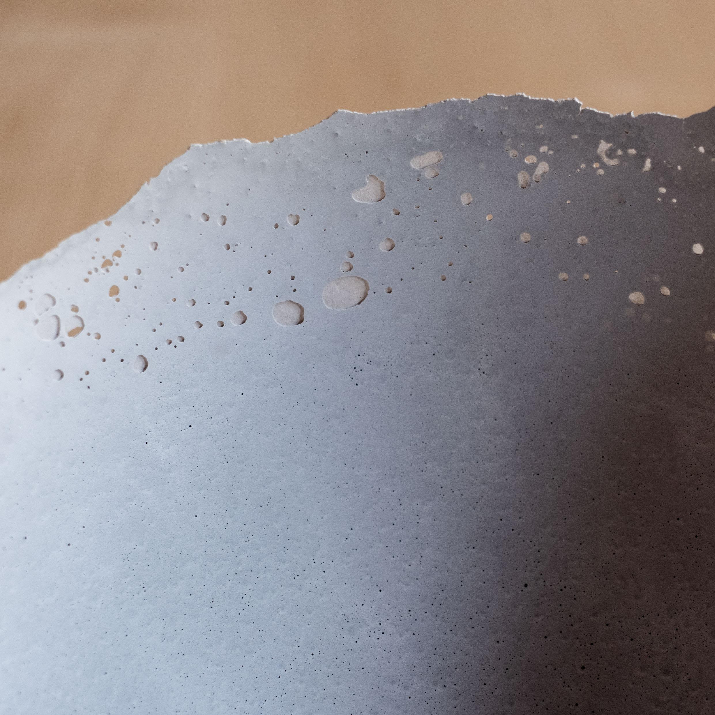 Handmade Cast Concrete Bowl in Grey by UME Studio For Sale 3