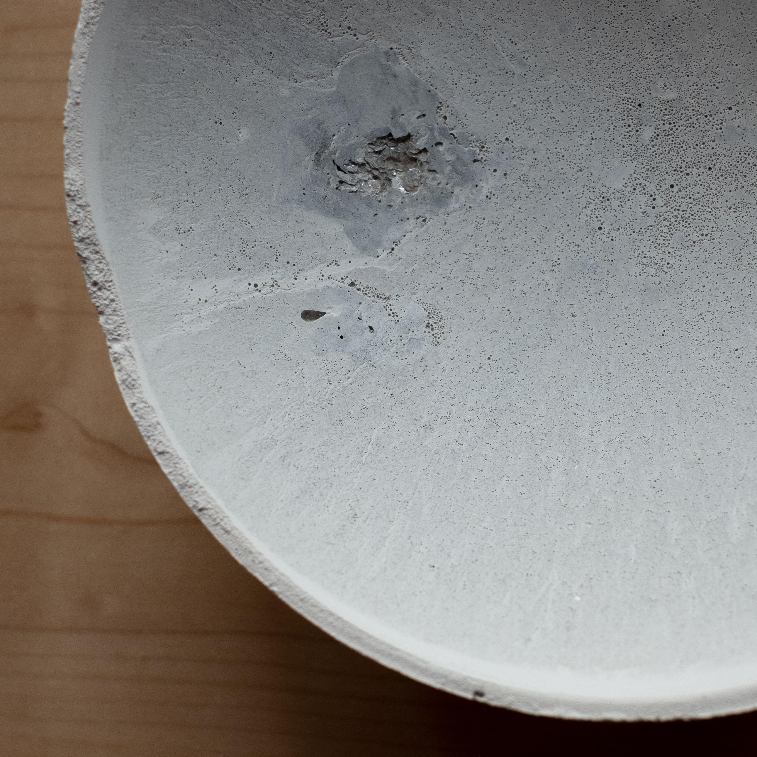 Handmade Cast Concrete Bowl in Grey by UME Studio For Sale 3