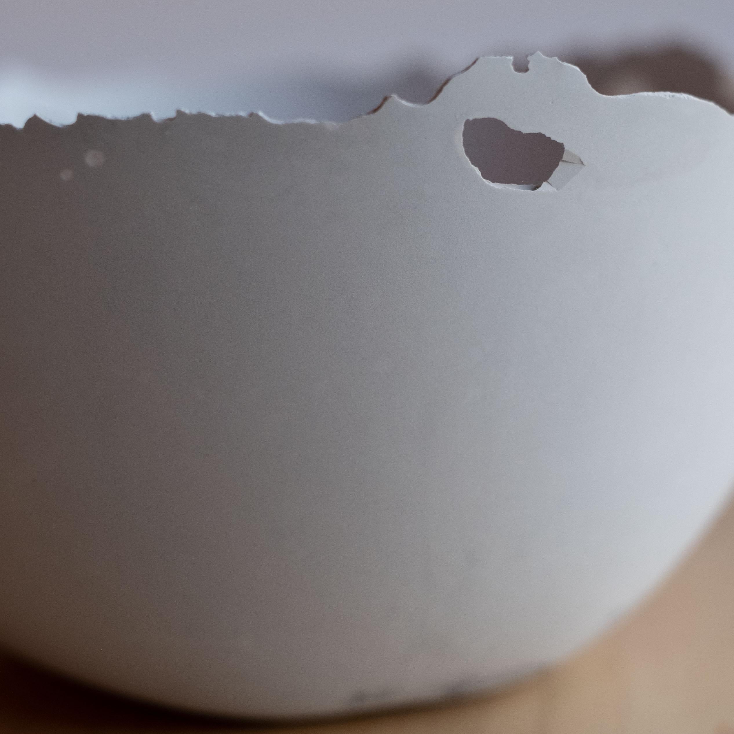 Handmade Cast Concrete Bowl in Grey by UME Studio For Sale 3