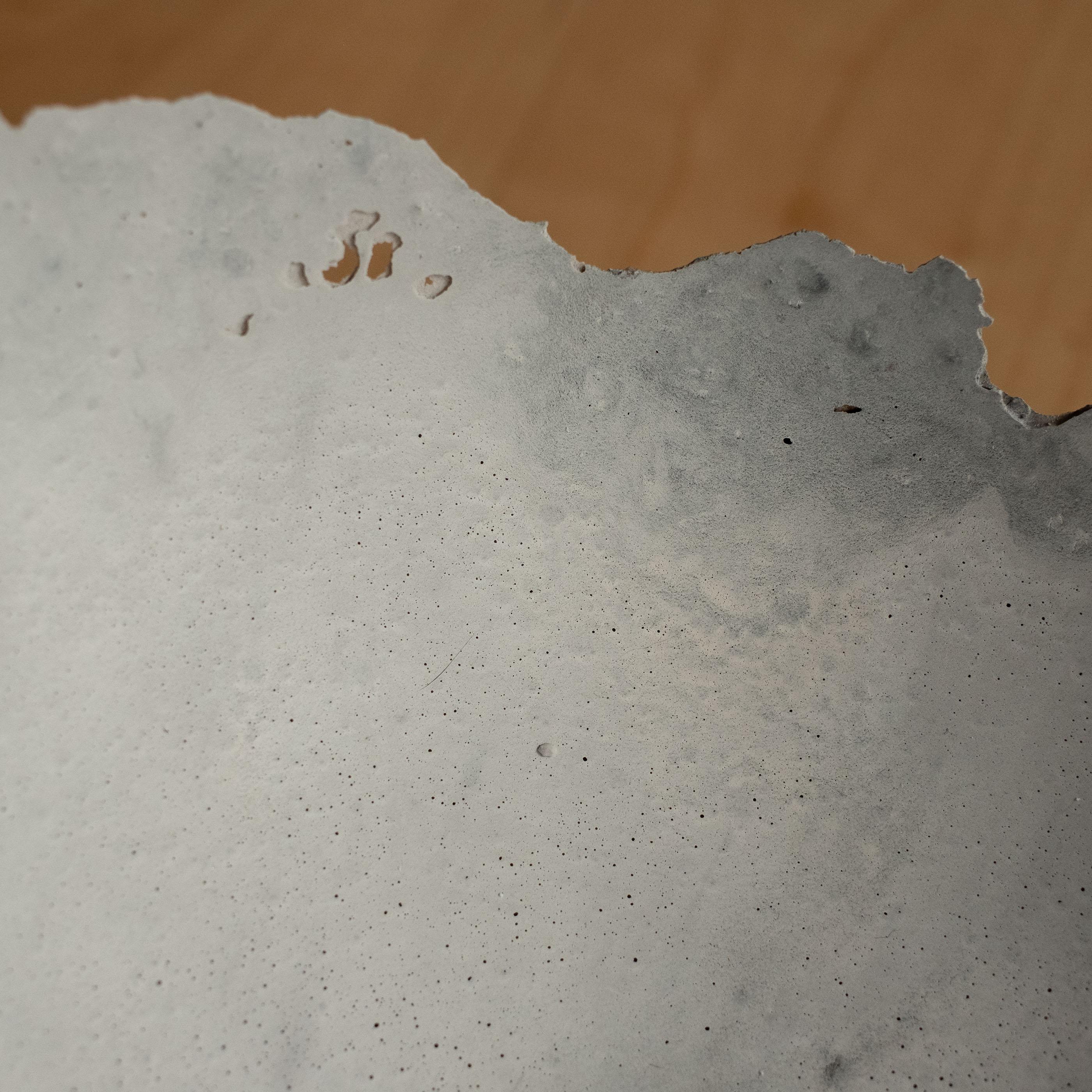 Handmade Cast Concrete Bowl in Grey by UME Studio For Sale 3