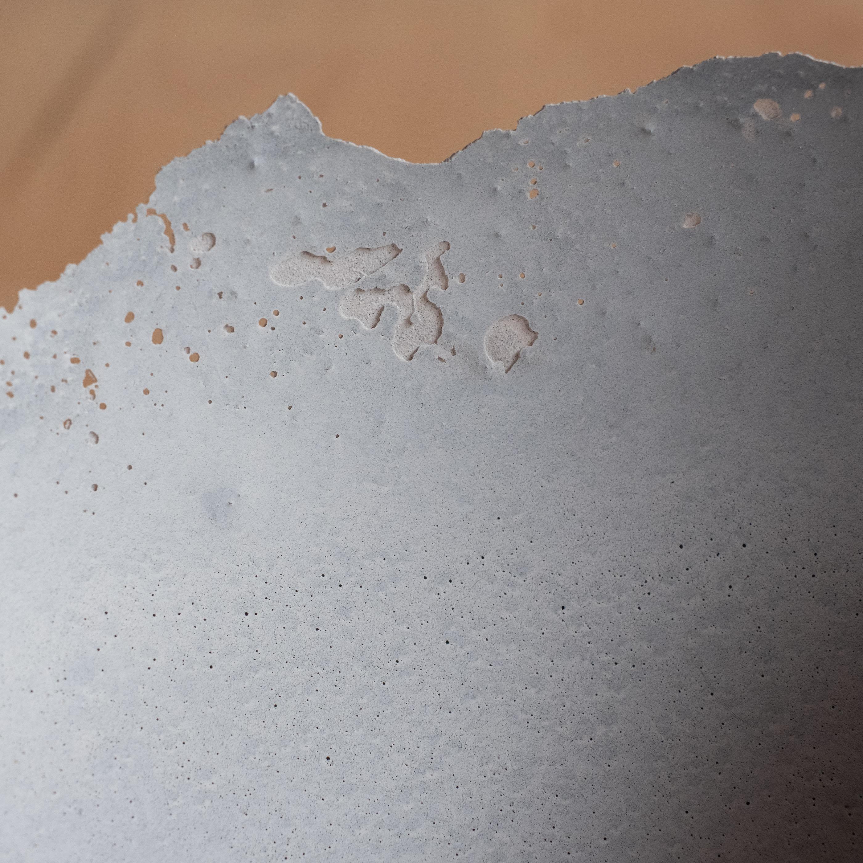 Handmade Cast Concrete Bowl in Grey by UME Studio For Sale 3