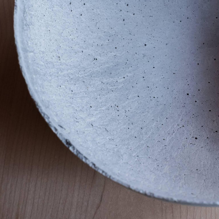 Handmade Cast Concrete Bowl in Grey by UMÉ Studio For Sale at 1stDibs