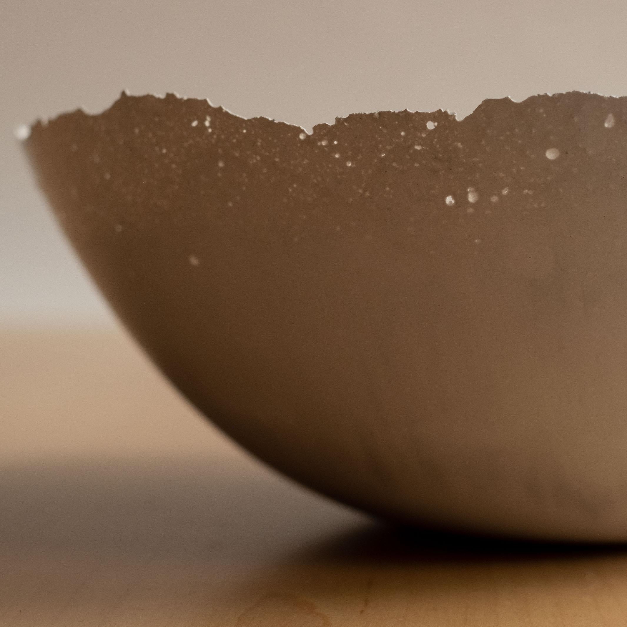 Handmade Cast Concrete Bowl in Grey by UME Studio For Sale 4