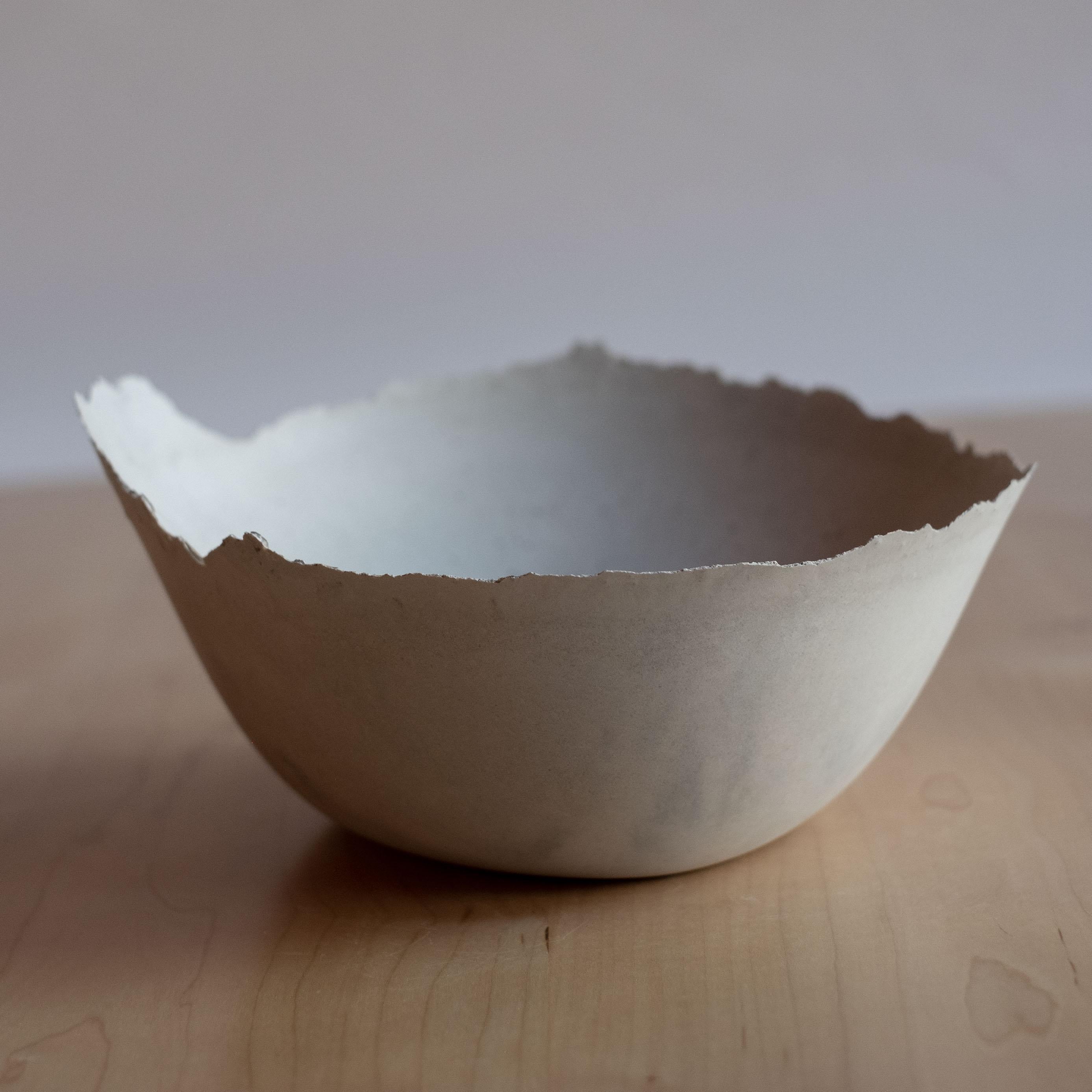 Handmade Cast Concrete Bowl in Grey by UME Studio For Sale 4