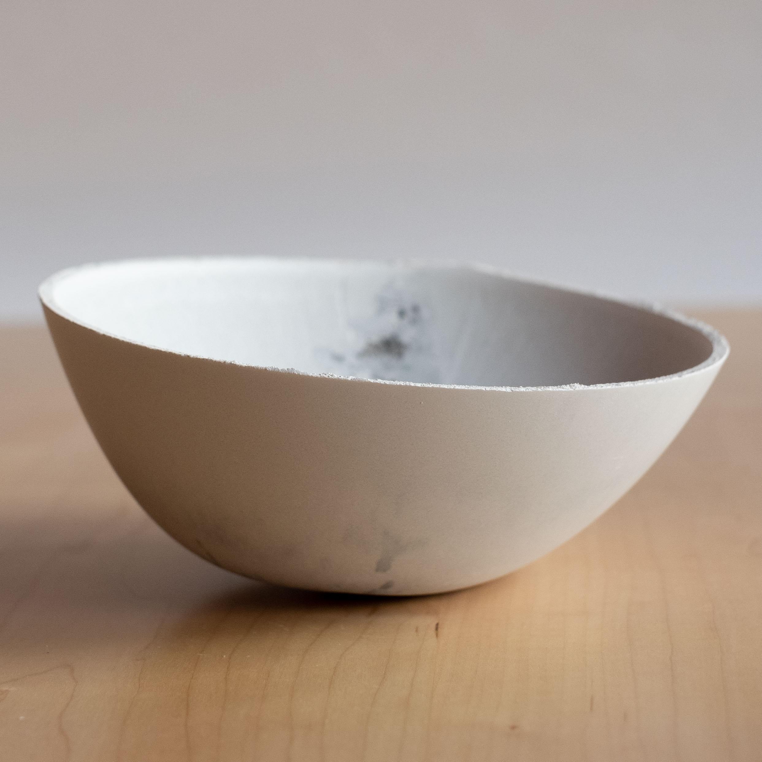 Handmade Cast Concrete Bowl in Grey by UME Studio For Sale 4