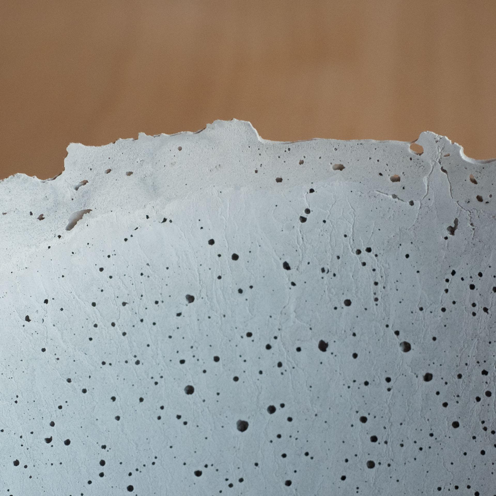 Handmade Cast Concrete Bowl in Grey by UME Studio For Sale 4