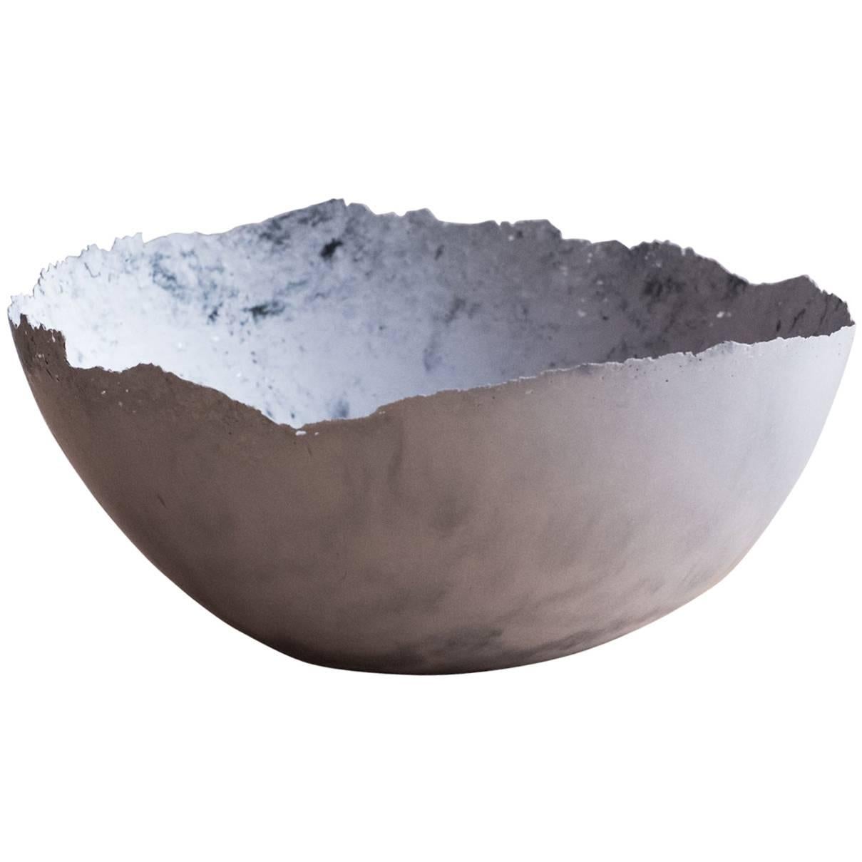 Handmade Cast Concrete Bowl in Grey by UMÉ Studio