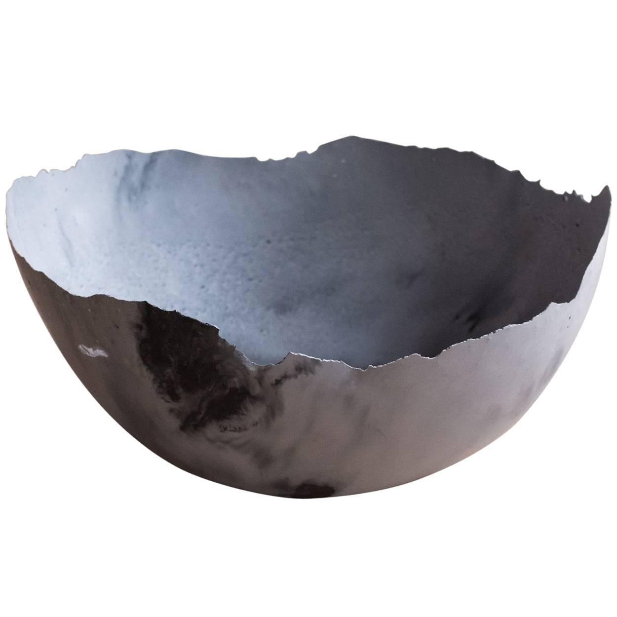 Handmade Cast Concrete Bowl in Grey by UMÉ Studio