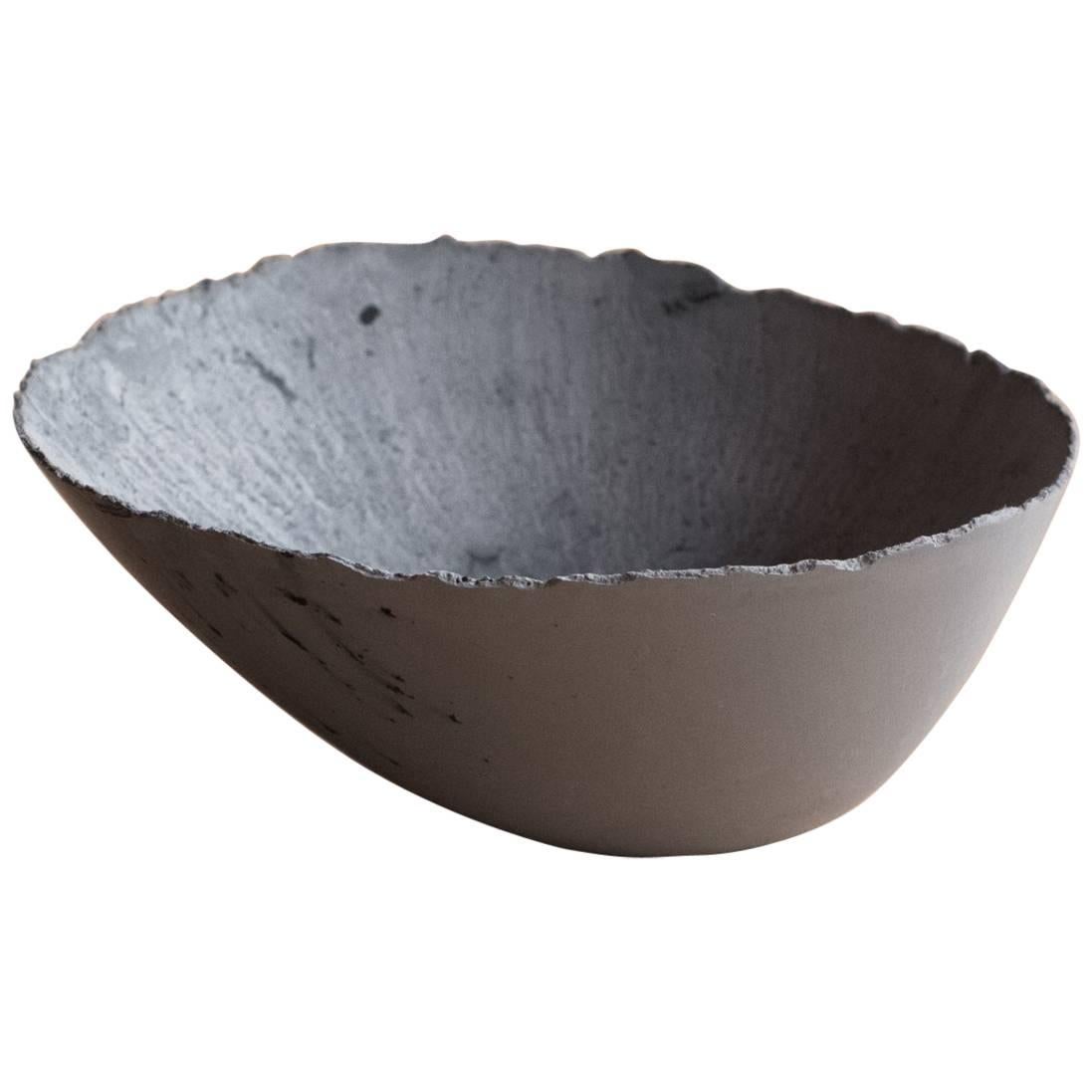 Handmade Cast Concrete Bowl in Grey by UMÉ Studio