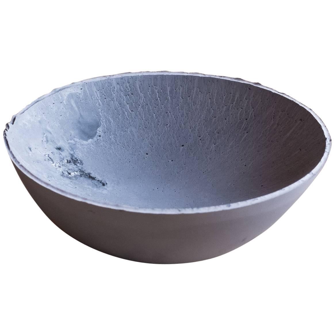 Handmade Cast Concrete Bowl in Grey by UMÉ Studio