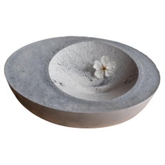 Handmade Cast Concrete Bowl in Grey by UMÉ Studio