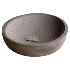 Handmade Cast Concrete Bowl in Grey by UMÉ Studio