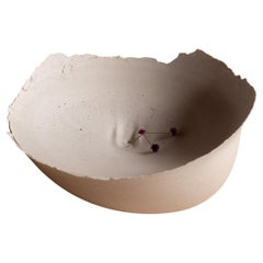 Bol en béton moulé fait main en gris par Umé Studio