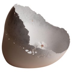 Bol en béton moulé fait main en gris par Umé Studio