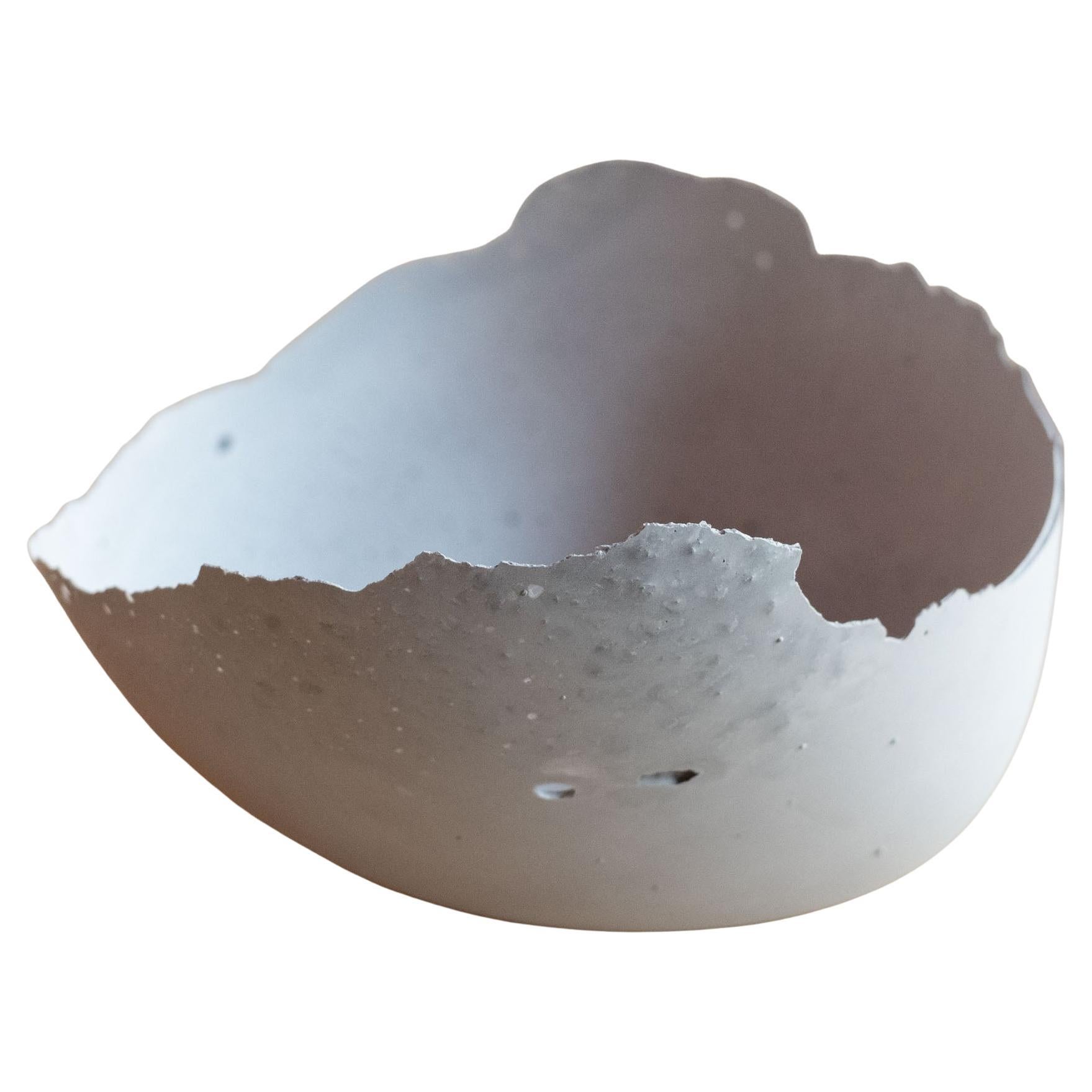 Handmade Cast Concrete Bowl in Grey by UME Studio For Sale