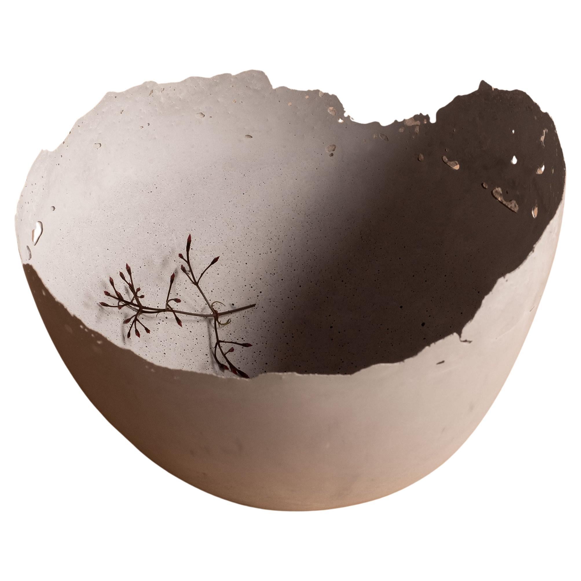 Handmade Cast Concrete Bowl in Grey by UME Studio