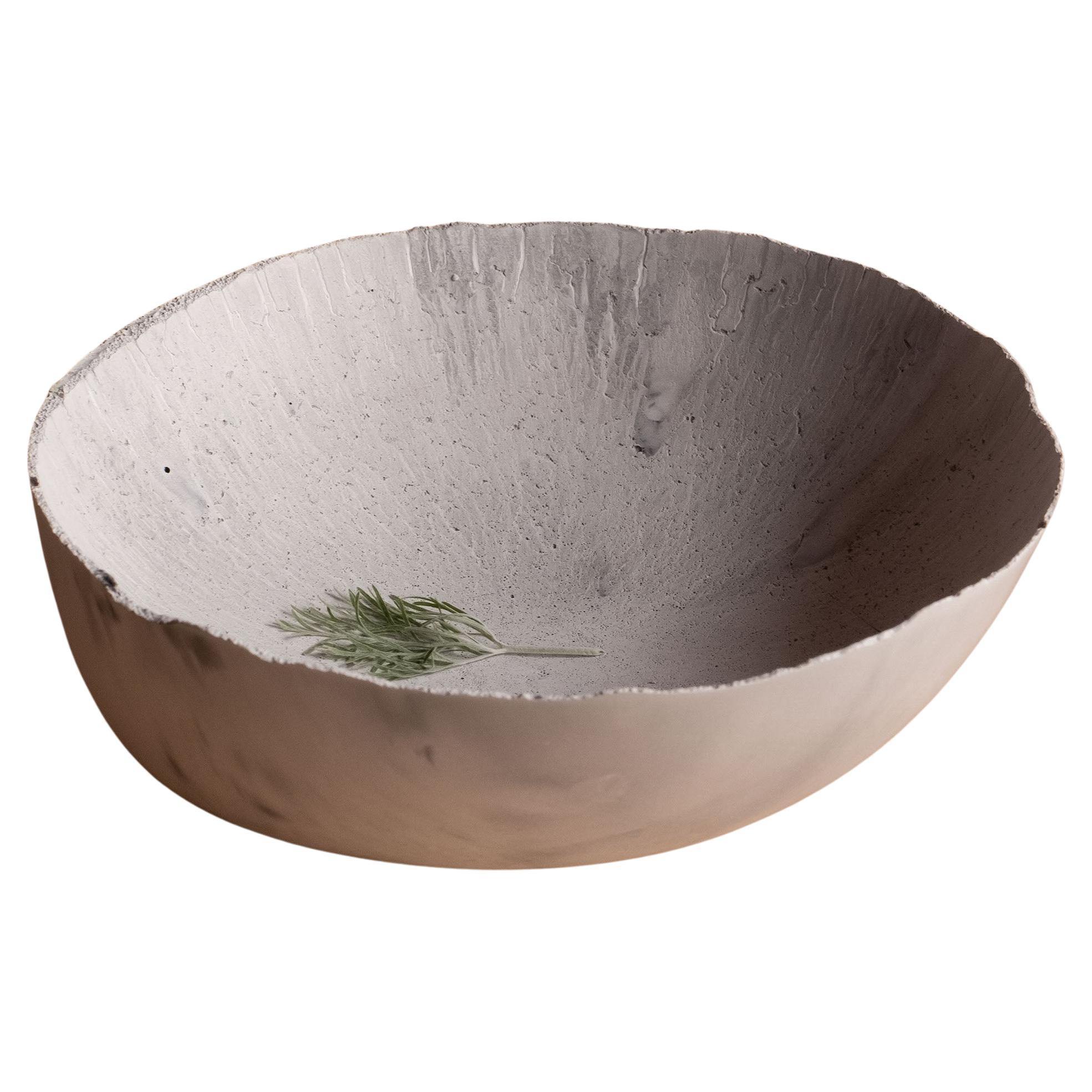 Handmade Cast Concrete Bowl in Grey by UME Studio