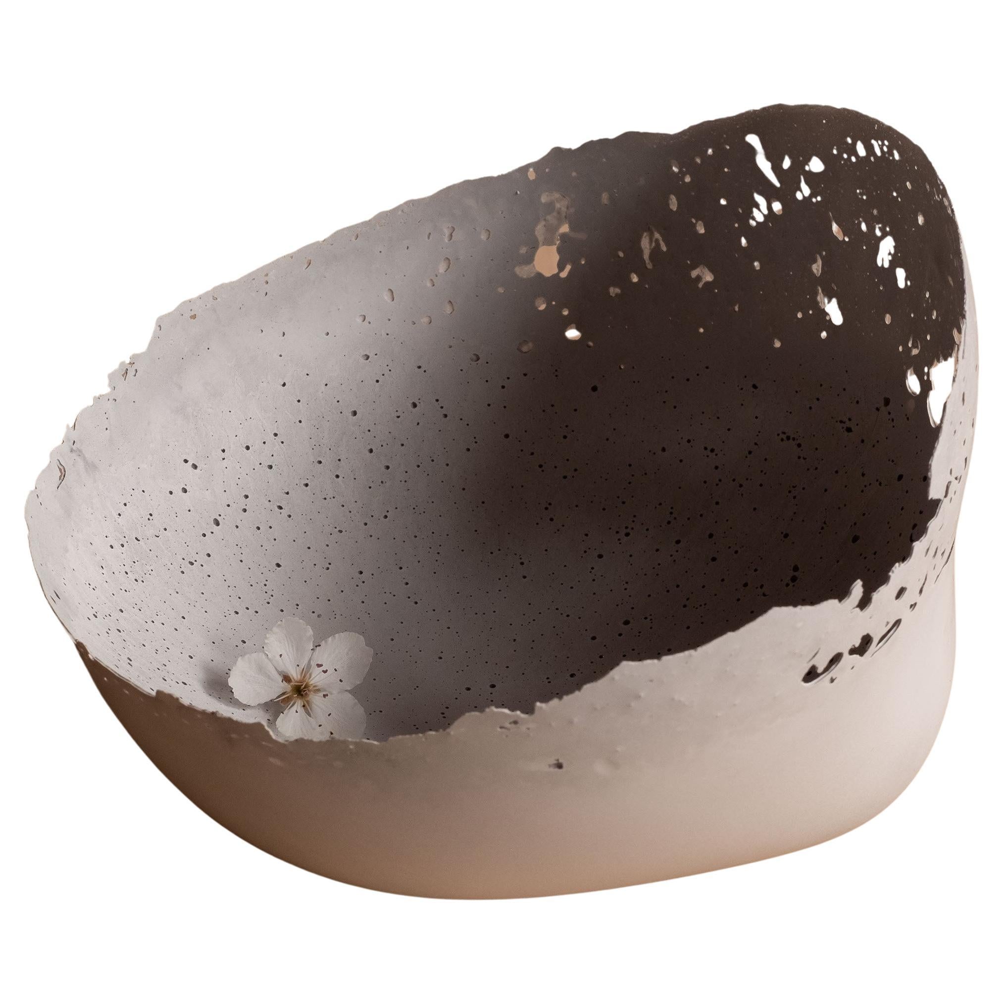Handmade Cast Concrete Bowl in Grey by UME Studio