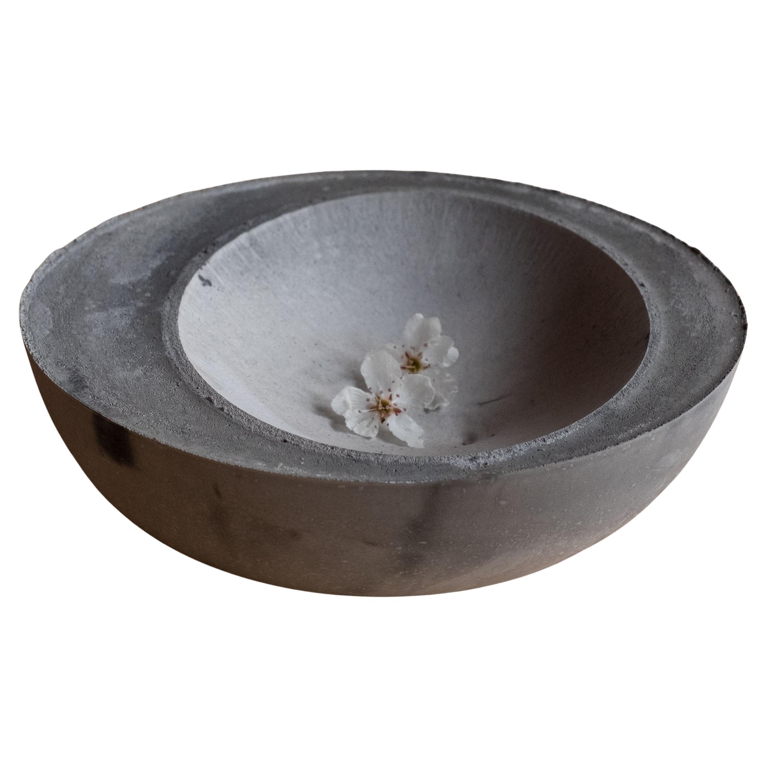 Handmade Cast Concrete Bowl in Grey by UME Studio