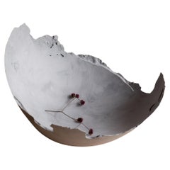 Ciotola in cemento fuso a mano in grigio di UME Studio A