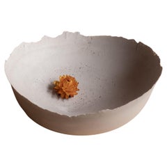 Handmade Cast Concrete Bowl in Grey by Umé Studio
