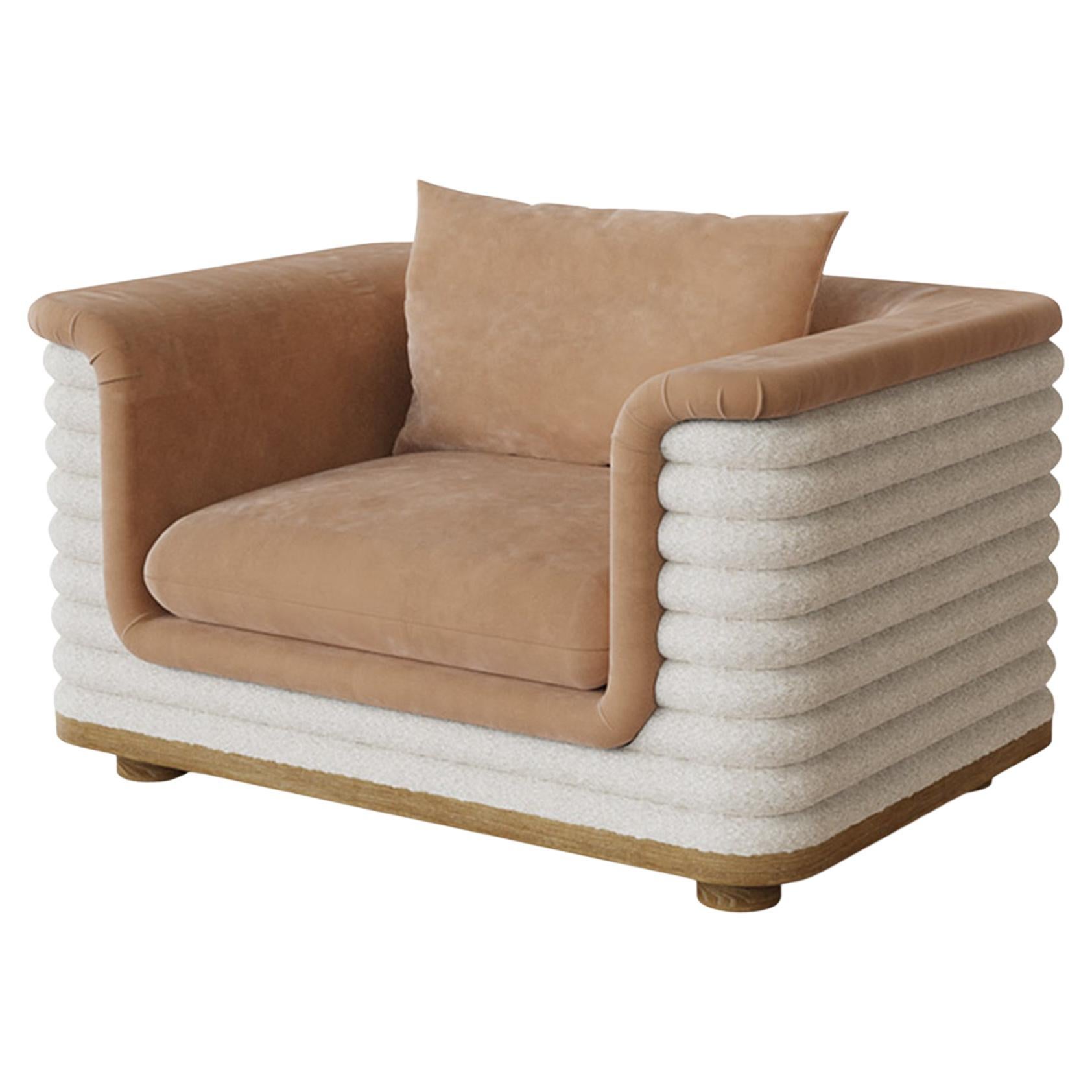 Handmade Celine Armchair in Plush Upholstery by Nolita Harbour