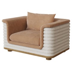 Handmade Celine Armchair in Plush Upholstery by Nolita Harbour