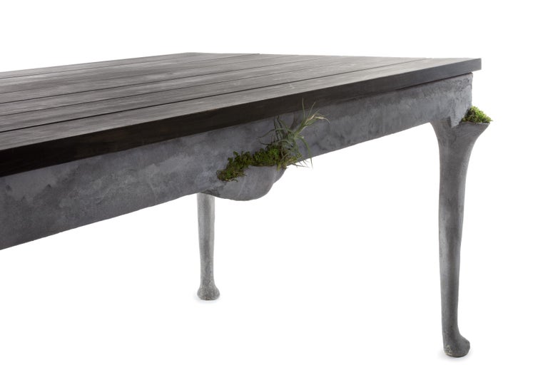 Concrete Queen Anne Dining Table by OPIARY For Sale at 1stDibs