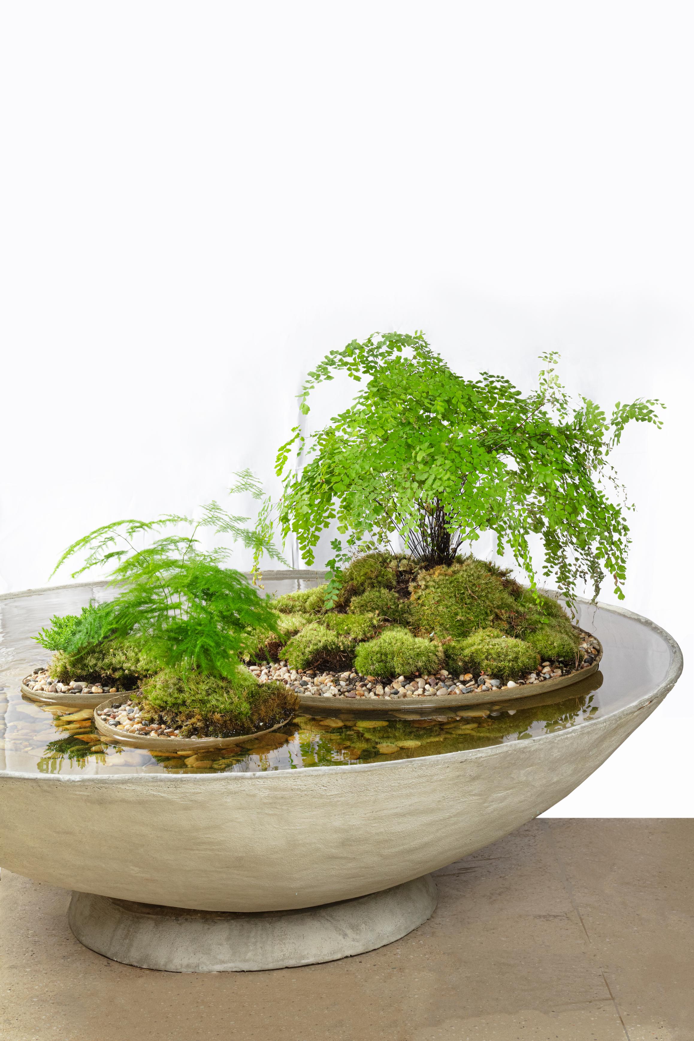 Ukiyo- Untertasse, Betonbrunnen/Fishpond von OPIARY (D50