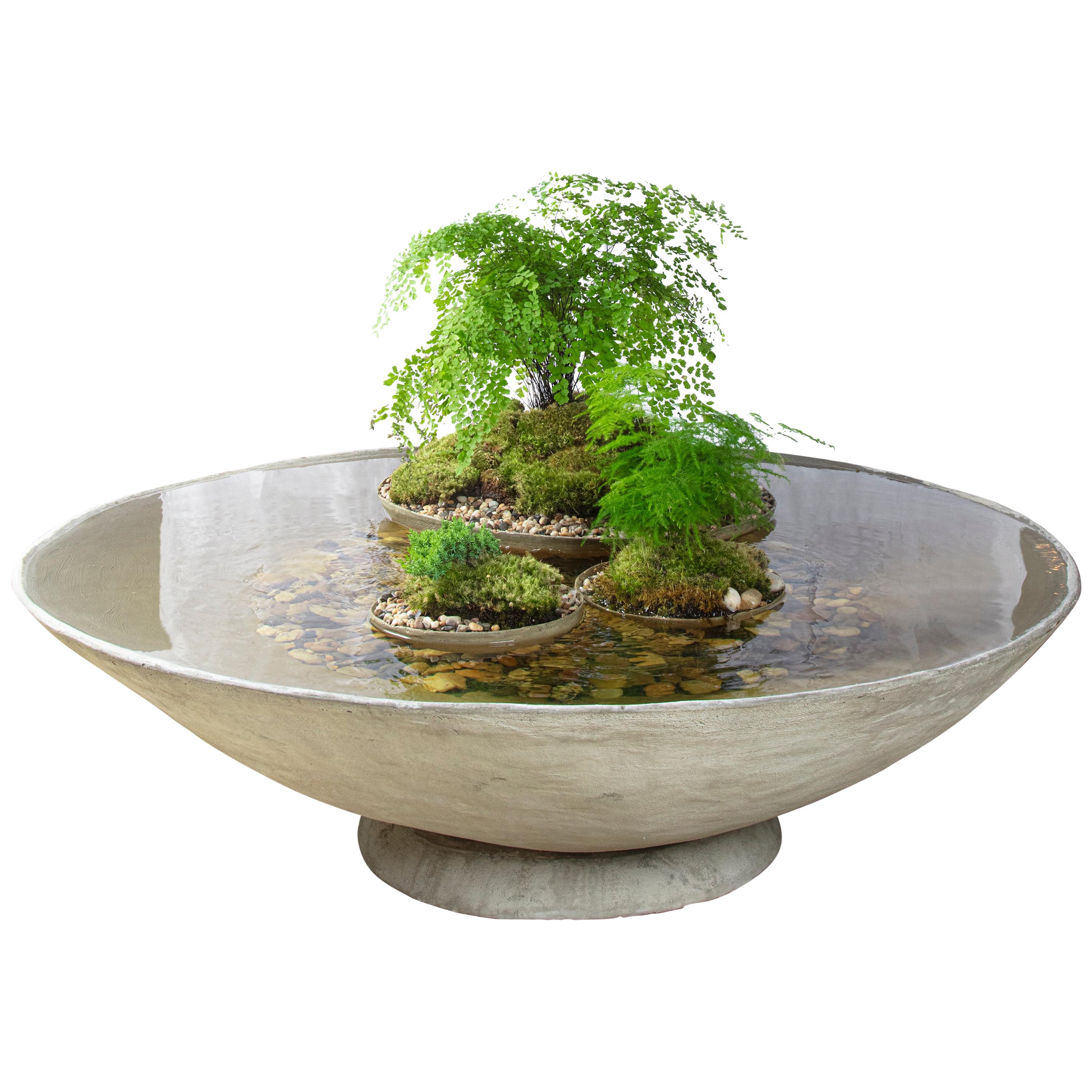 Ukiyo Saucer, Concrete Fountain/Fishpond by OPIARY (D62")