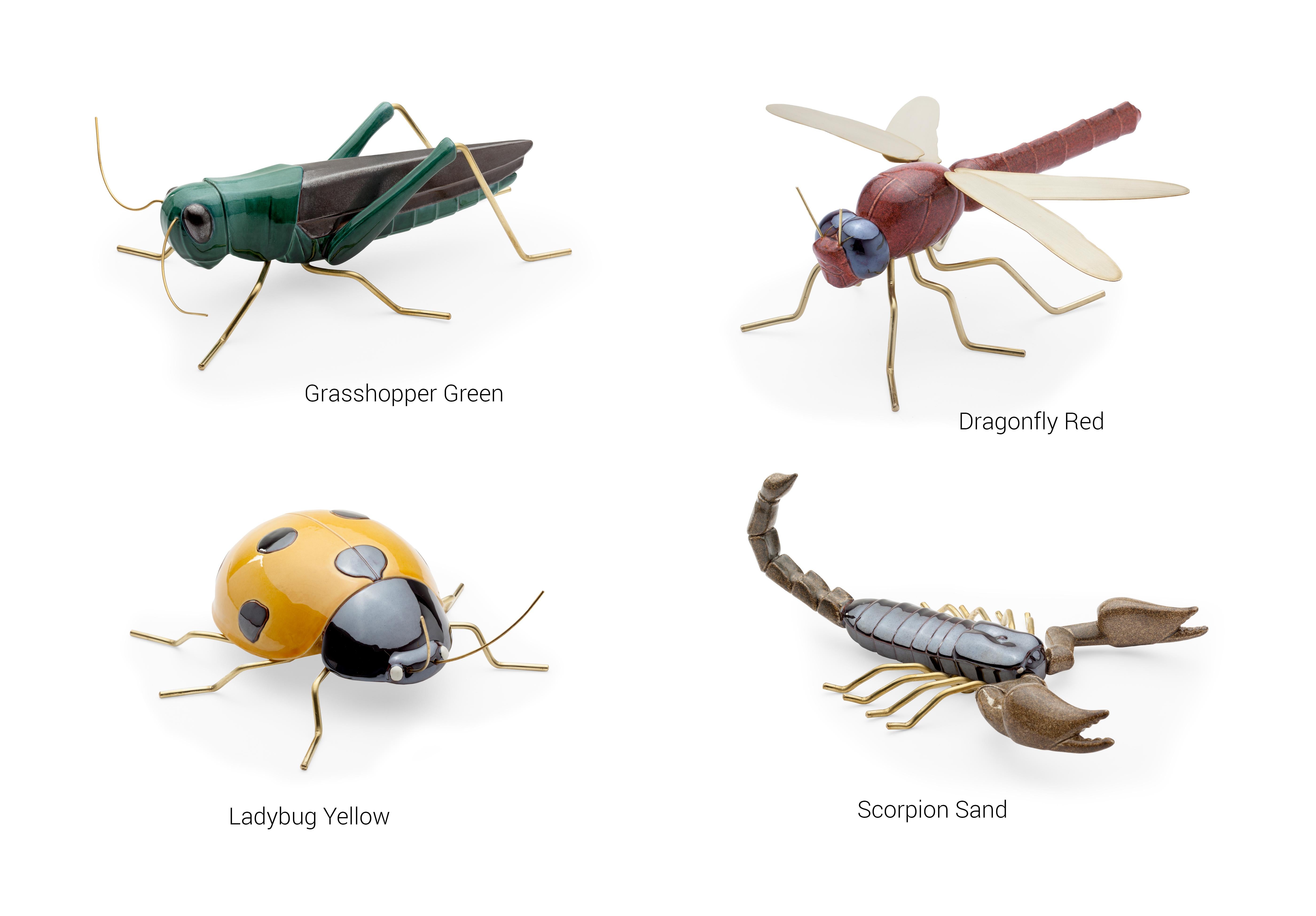 Accessoires en céramique faits main Scorpion Green en vente 1