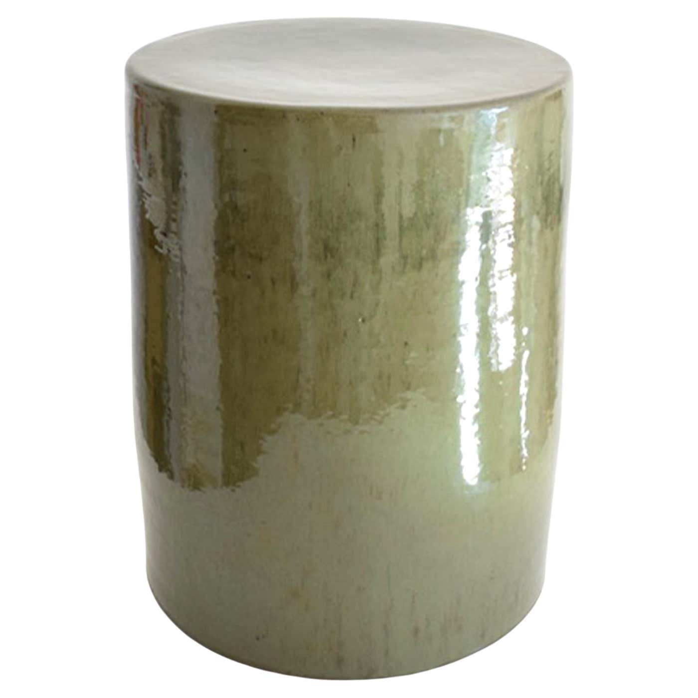 Mini Ceramic Table Handmade Ceramic Stoneware Side Table For Sale at 1stDibs