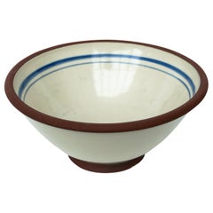 Handmade Ceramic Bowl and Hand Painted by Staffan Sunnegårdh, 1970s