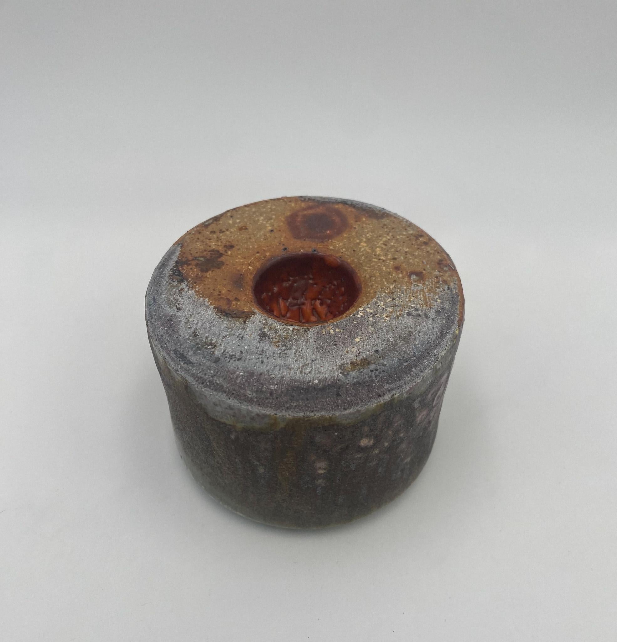 Handmade Ceramic & Crackle Glass Paperweight,  United States, c.1970 For Sale 5