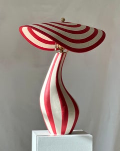 Handgefertigte Keramik-Schreibtischlampe des norwegischen Künstlers Jossolini
