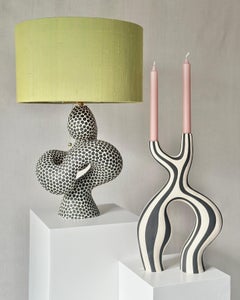 Handgefertigter Keramik-Lampensockel des norwegischen Künstlers Jossolini